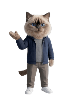 Let's Work mascot waving hello